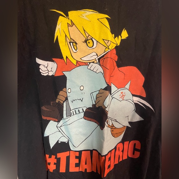 Full Metal Alchemist blsck short sleeve graphic print crew neck tShirt small - Picture 4 of 6